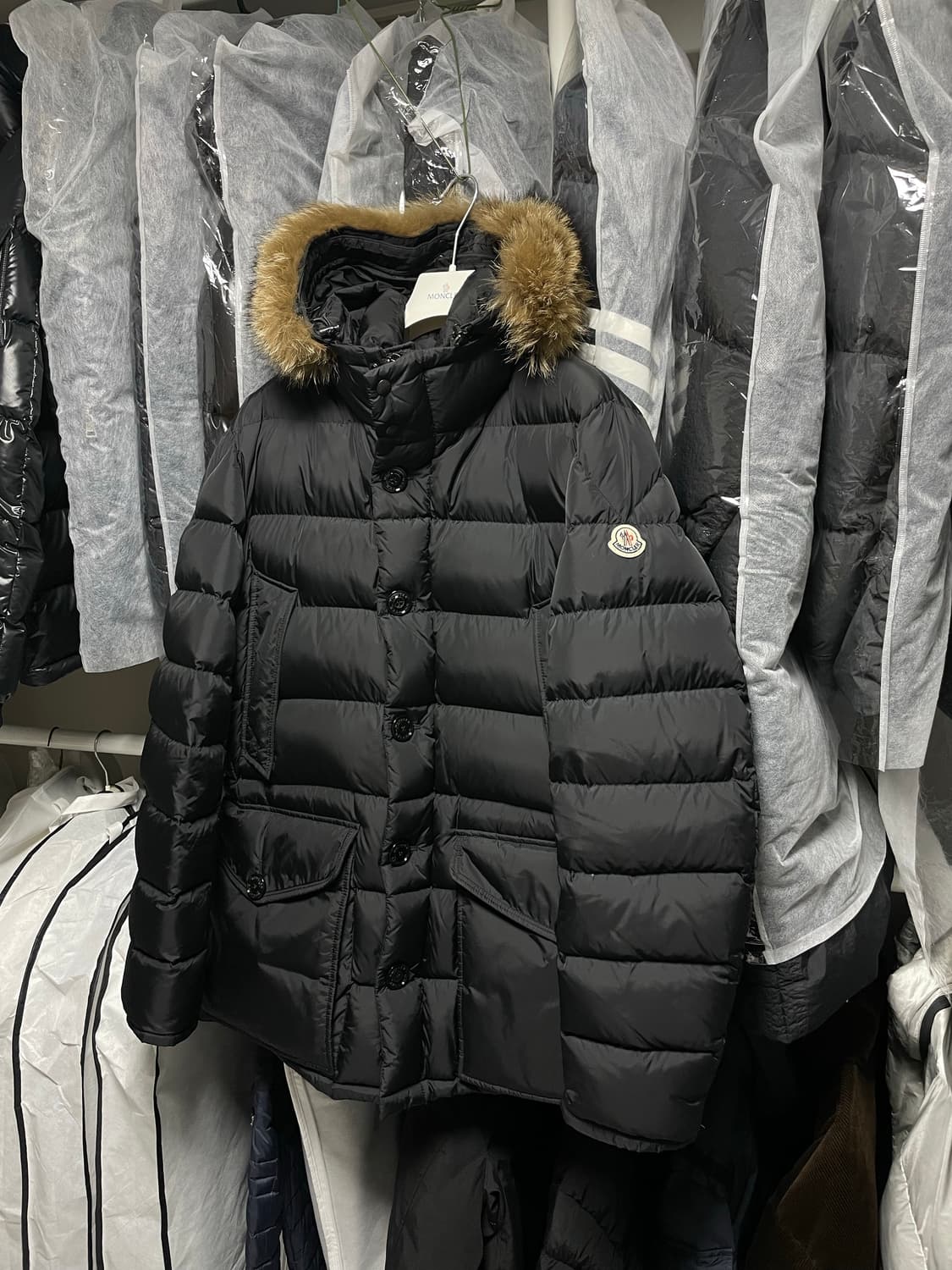 [5사이즈] 22FW 몽클레어 클루니 블랙 롱 다운 패딩자켓 상품이미지2