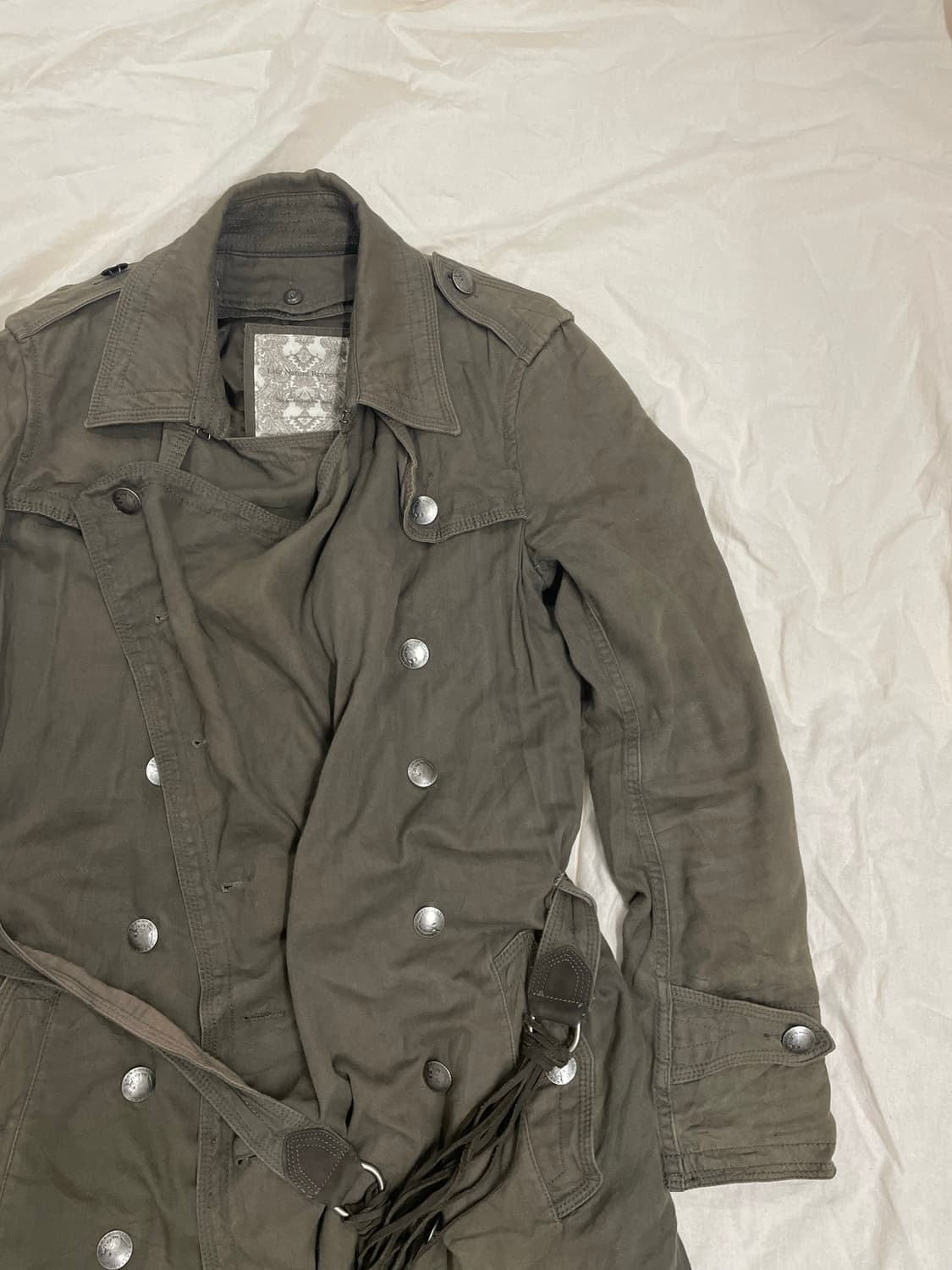 goa 고아 빈티지 밀리터리 모토 웨스턴 트렌치코트 상품이미지3