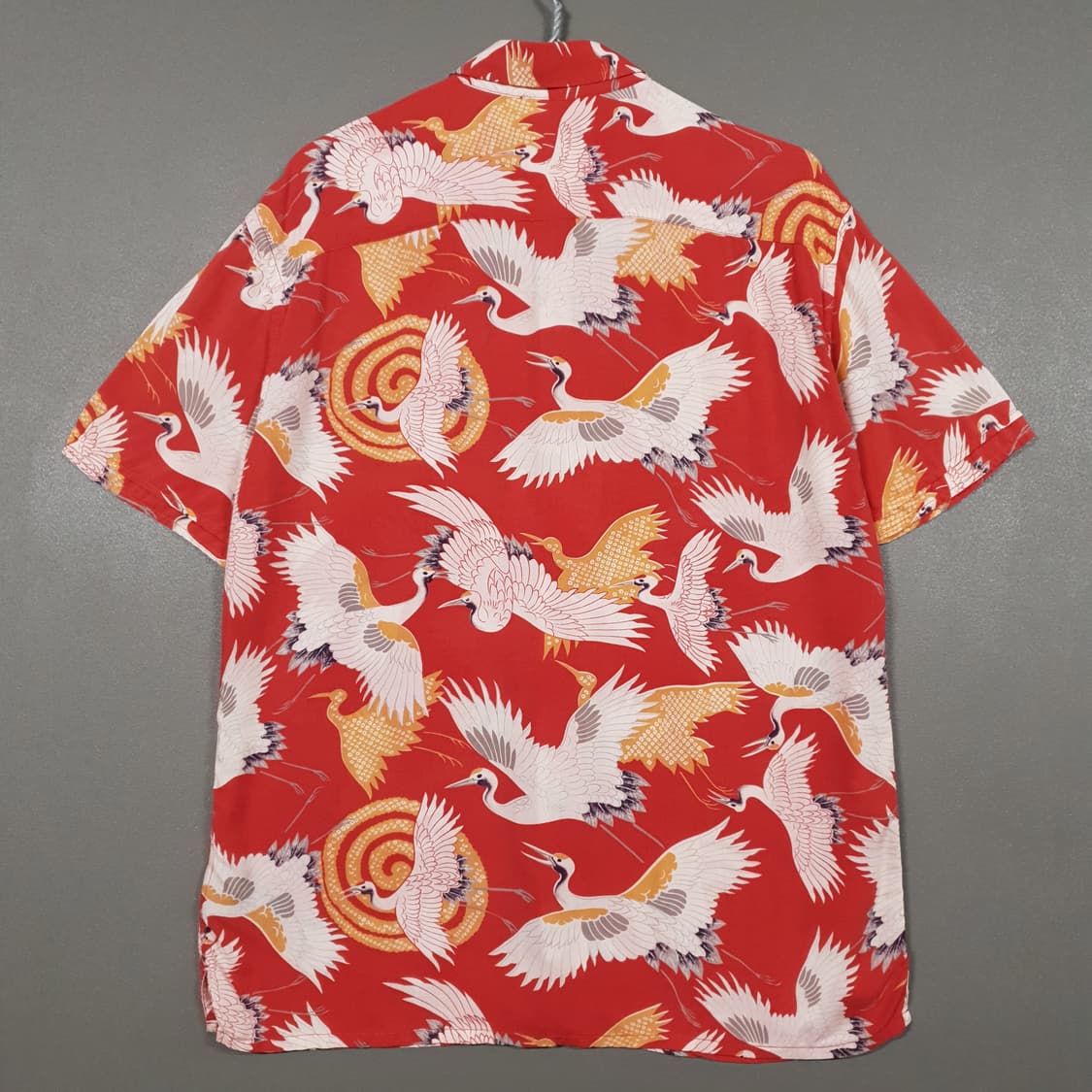 올세인츠 신형 스루 셔츠 학 올오버 패턴 하와이안 반팔 셔츠 박재범 L 상품이미지10