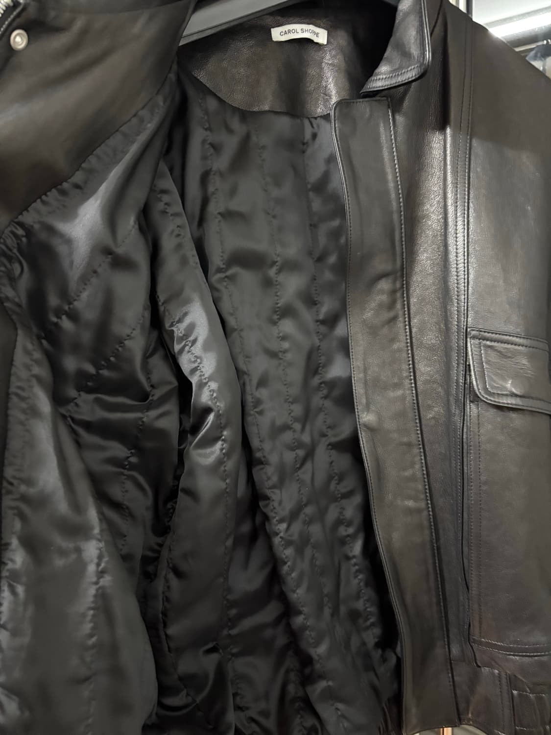 캐롤쇼페 대디자켓 레더자켓 상품이미지5