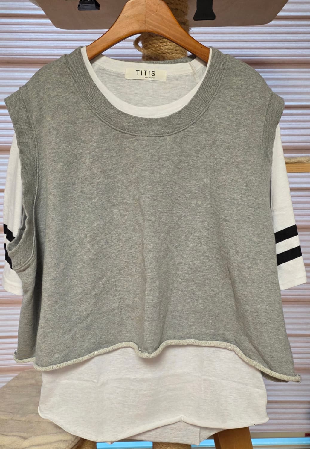 회색트레이닝세트 상품이미지5