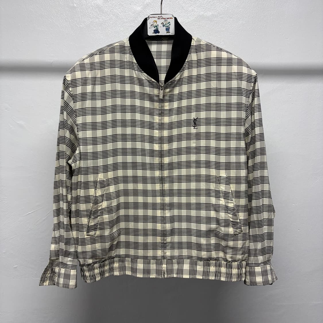 YSL 입생로랑 체크 블루종 상품이미지1