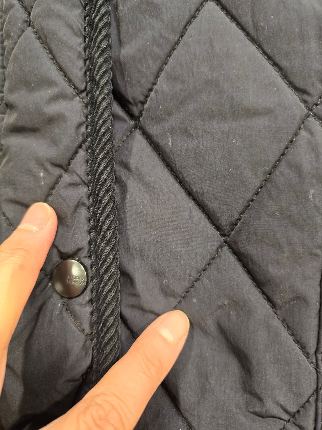 스튜디오 톰보이 퀼팅 자켓 블랙 프리사이즈 상품이미지10