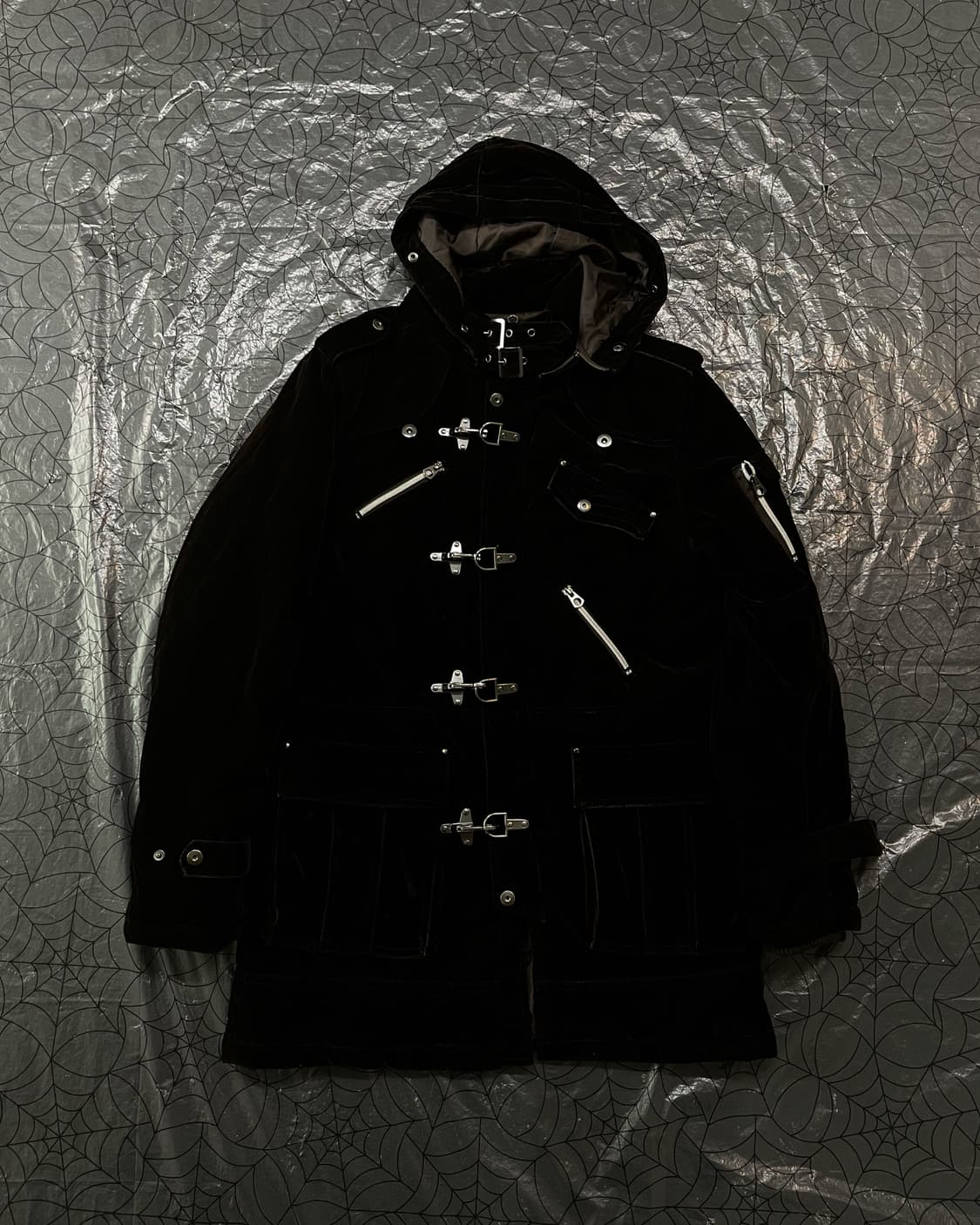 velvet buckle coat 상품이미지1