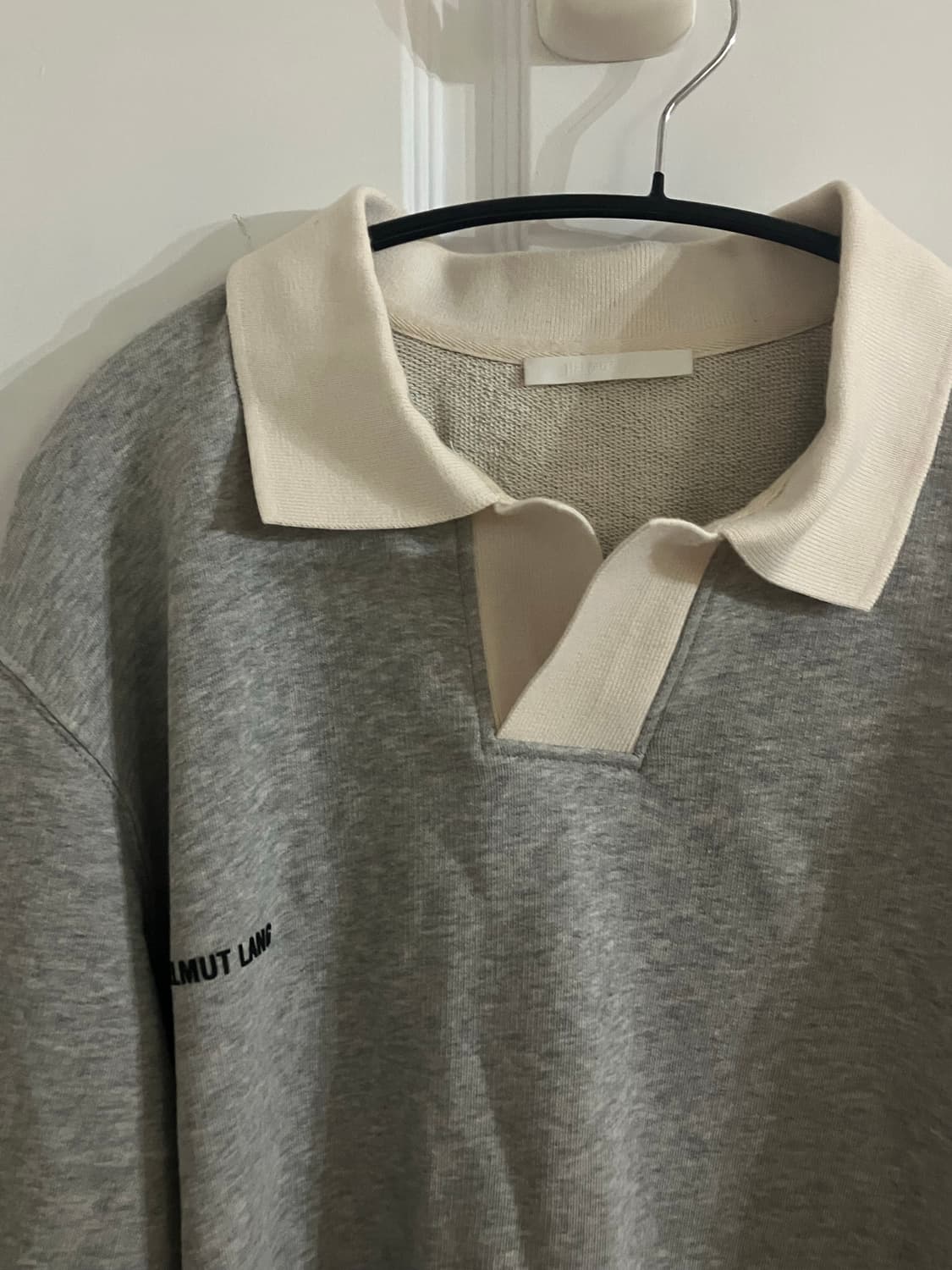 Helmut lang 헬무트랭 그레이 카라 맨투맨 L 상품이미지1