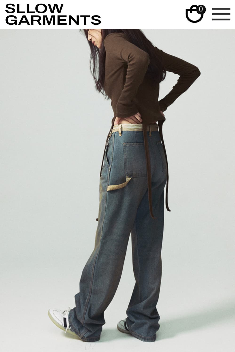 [slowgarmennts]슬로우가먼츠 더티 워싱 데님 팬츠 S 상품이미지7