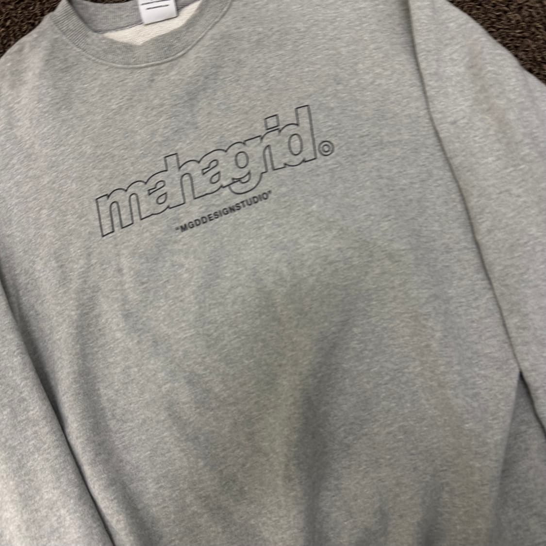 mahagrid 마하그리드 맨투맨 그레이 S 상품이미지2