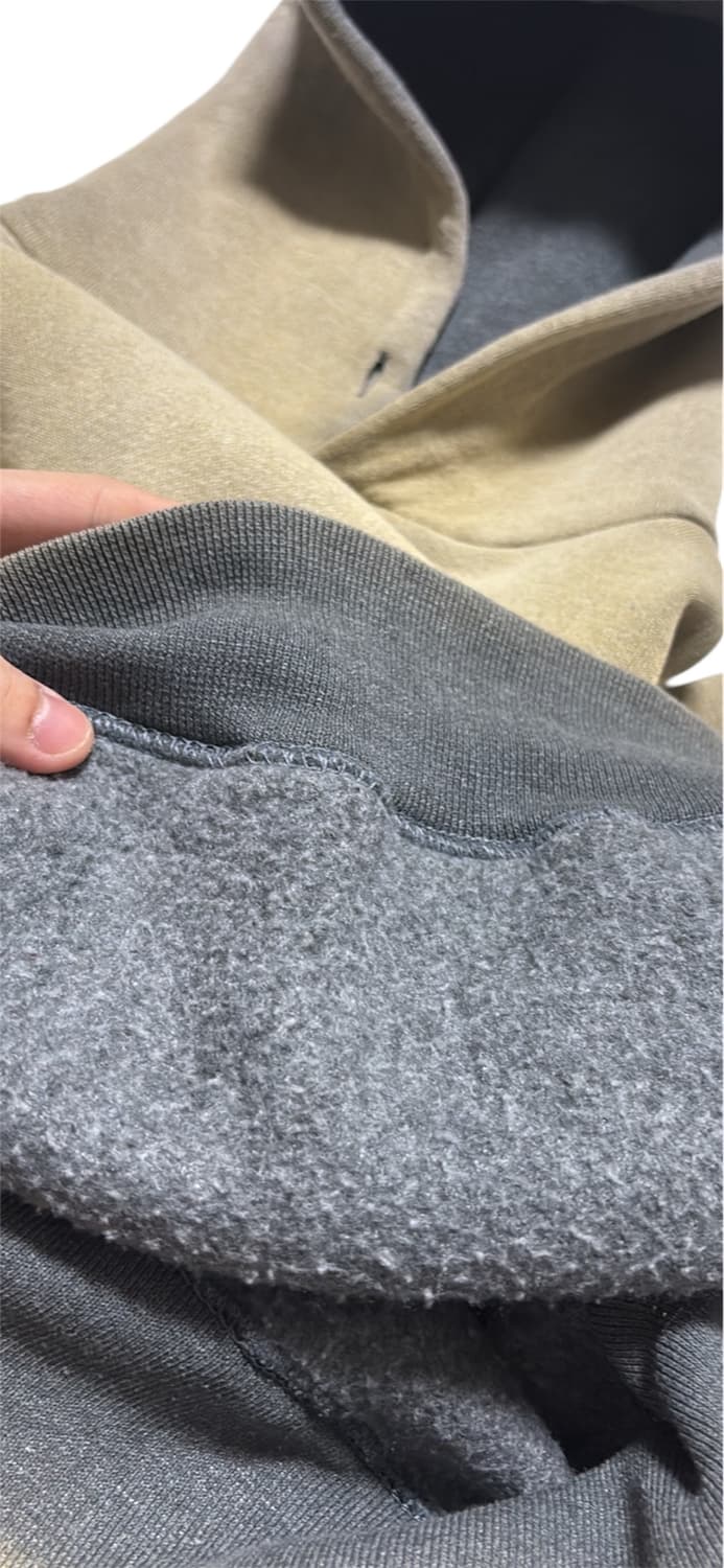 90s Russell hoodie paded beige 상품이미지5