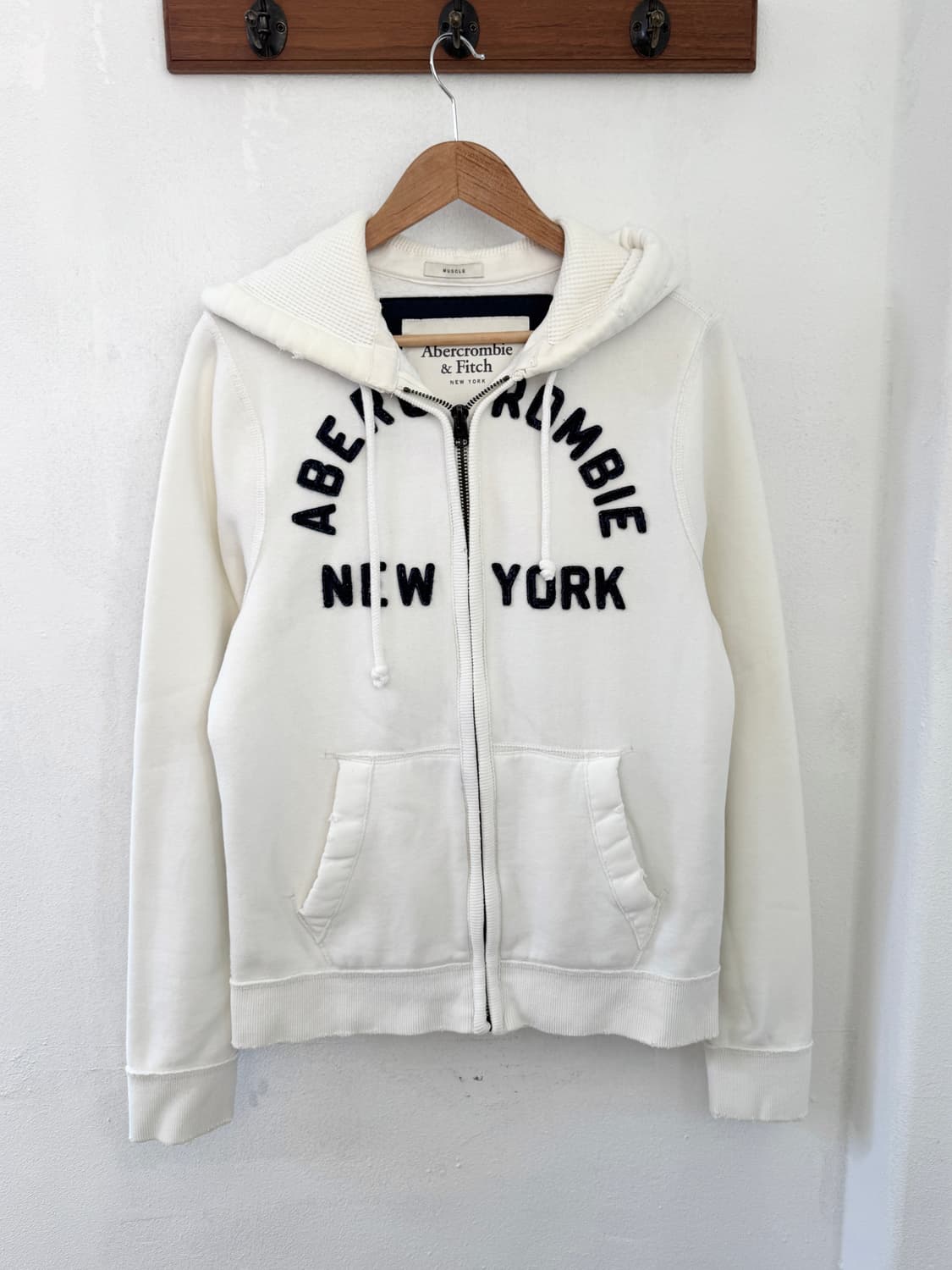 아베크롬비 화이트 후드집업 상품이미지2