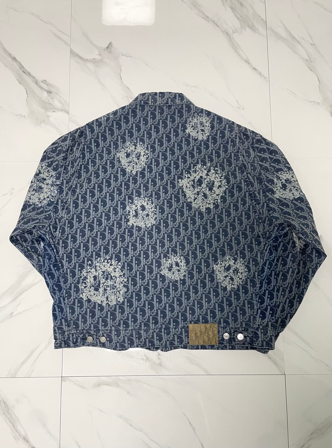 새상품 디올 x 데님티어스 오블리크 블루종 자켓 52 영수증O 상품이미지5