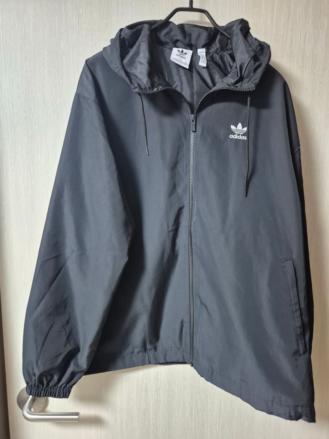 (24년) 아디다스 아디컬러 트레포일 빅 로고 바람막이 후드 자켓 상품이미지2
