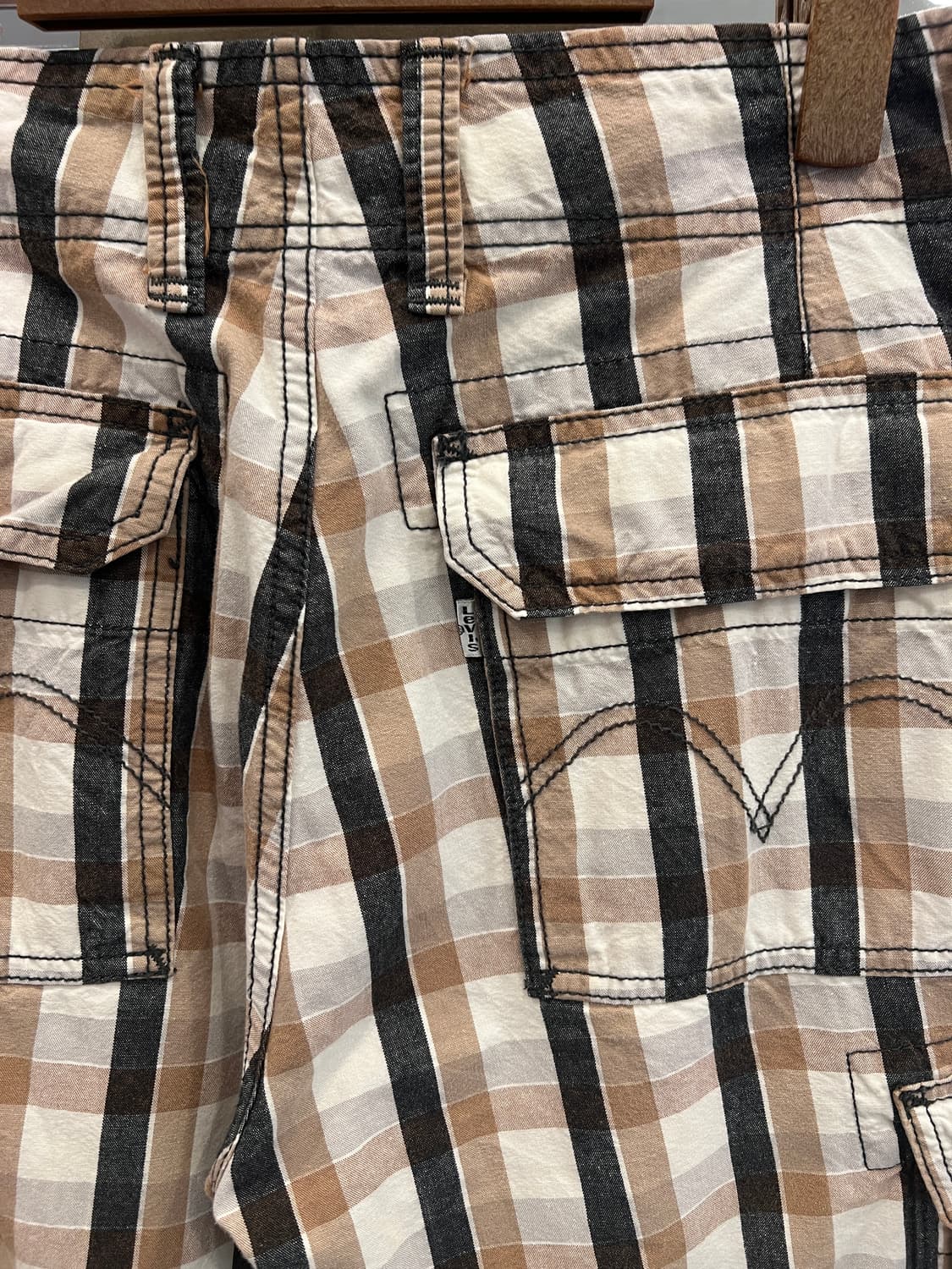 Levis 리바이스 체크 카고 하프 팬츠 (32inch) 상품이미지7