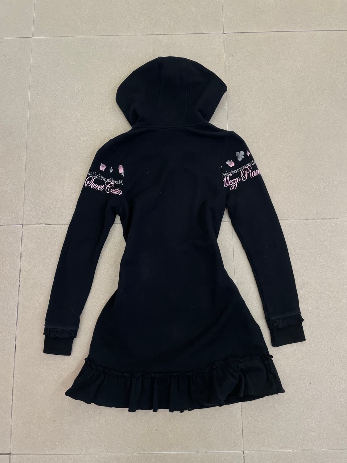 메조피아노 핑크 프릴 후드집업 상품이미지6