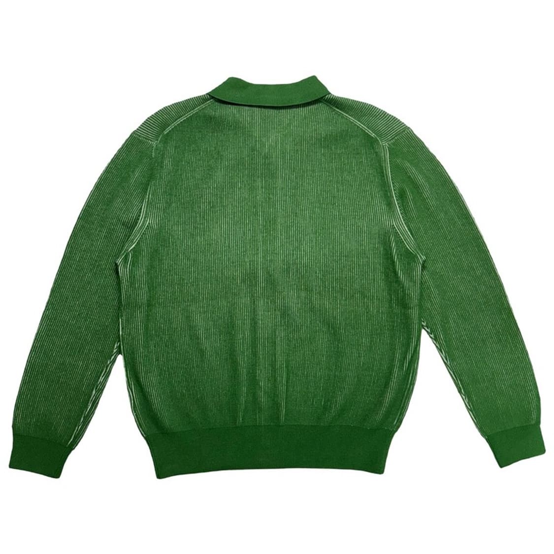 르마드 투톤 카라 니트 가디건 라임 2 상품이미지6