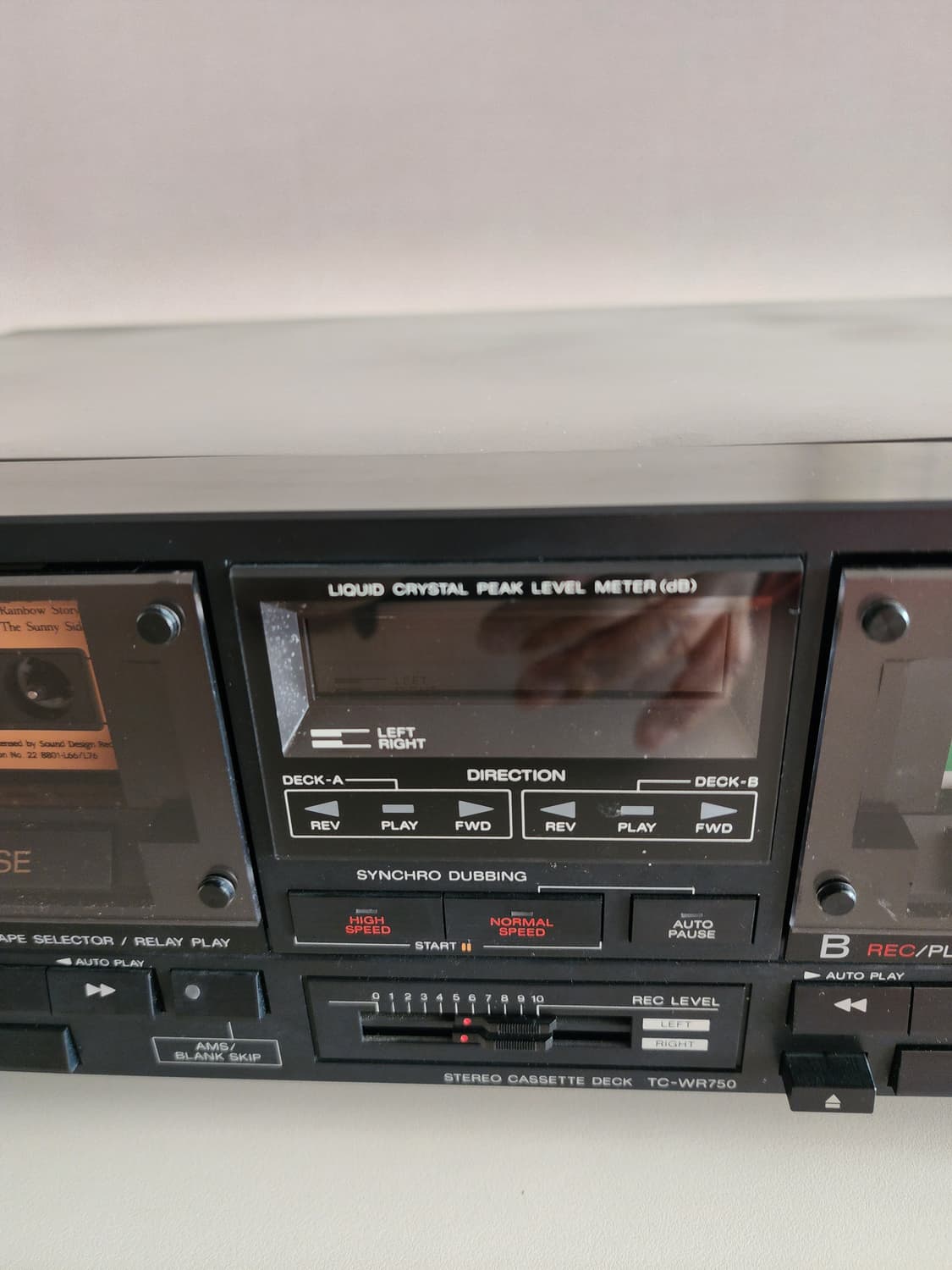 소니 빈티지 카세트 데크 TC-WR750 상품이미지7