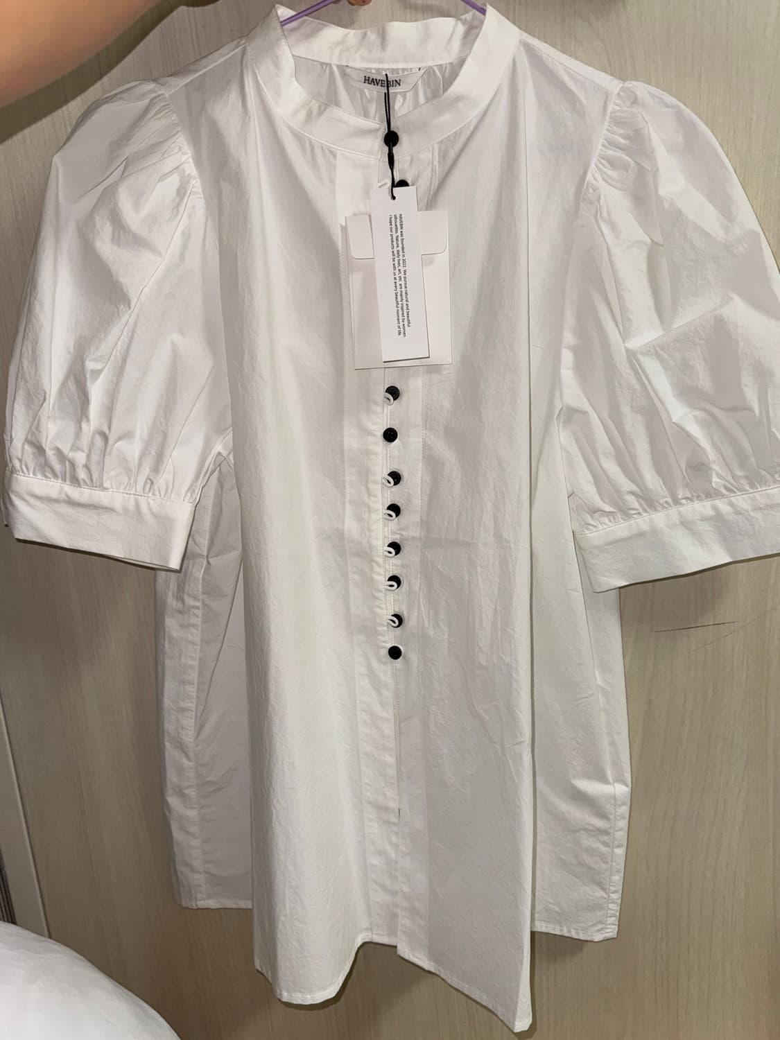 havebin(해브빈)_코튼 퍼프 블라우스 상품이미지3