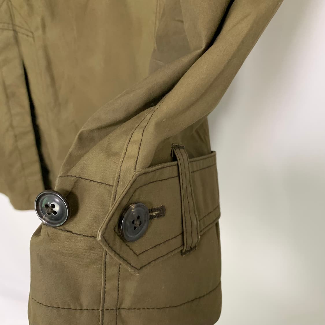 제이프레스 카라 야상 코트 카키 y2k 빈티지 L 상품이미지5