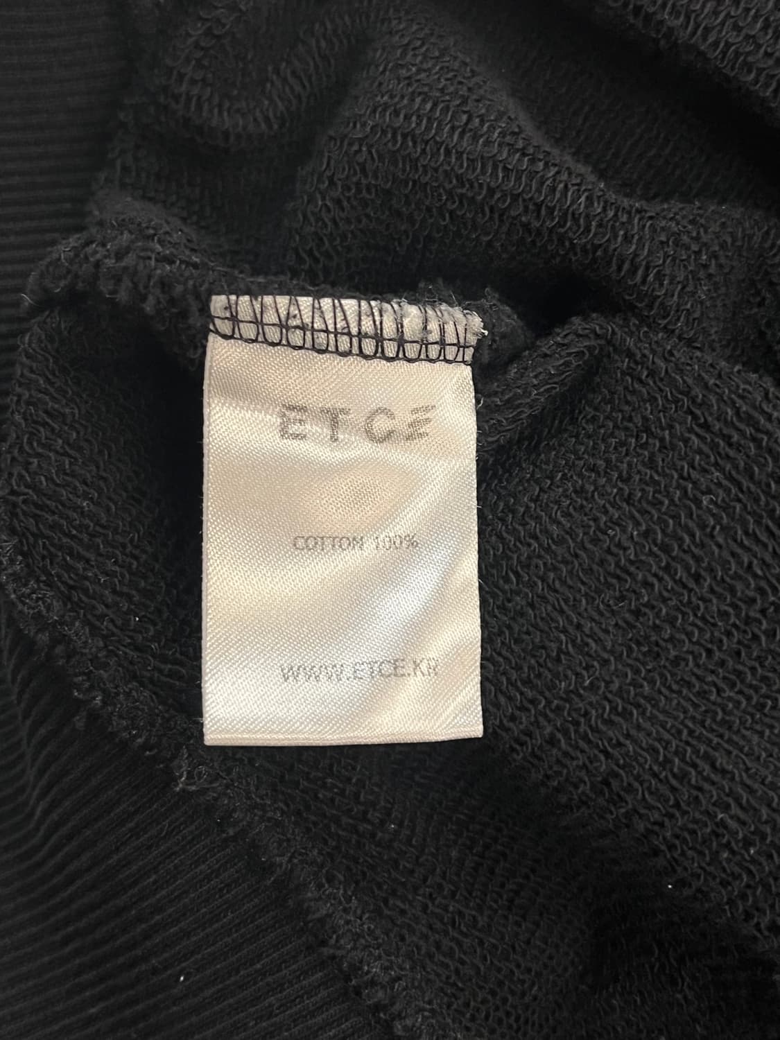 이티씨이 ETCE 후드티 블랙 L #csz2235 상품이미지5