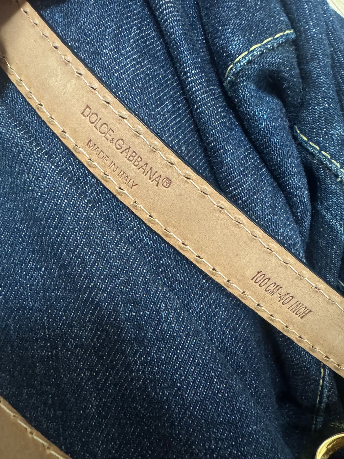 돌체앤가바나 페이던트 레더 벨트 상품이미지5