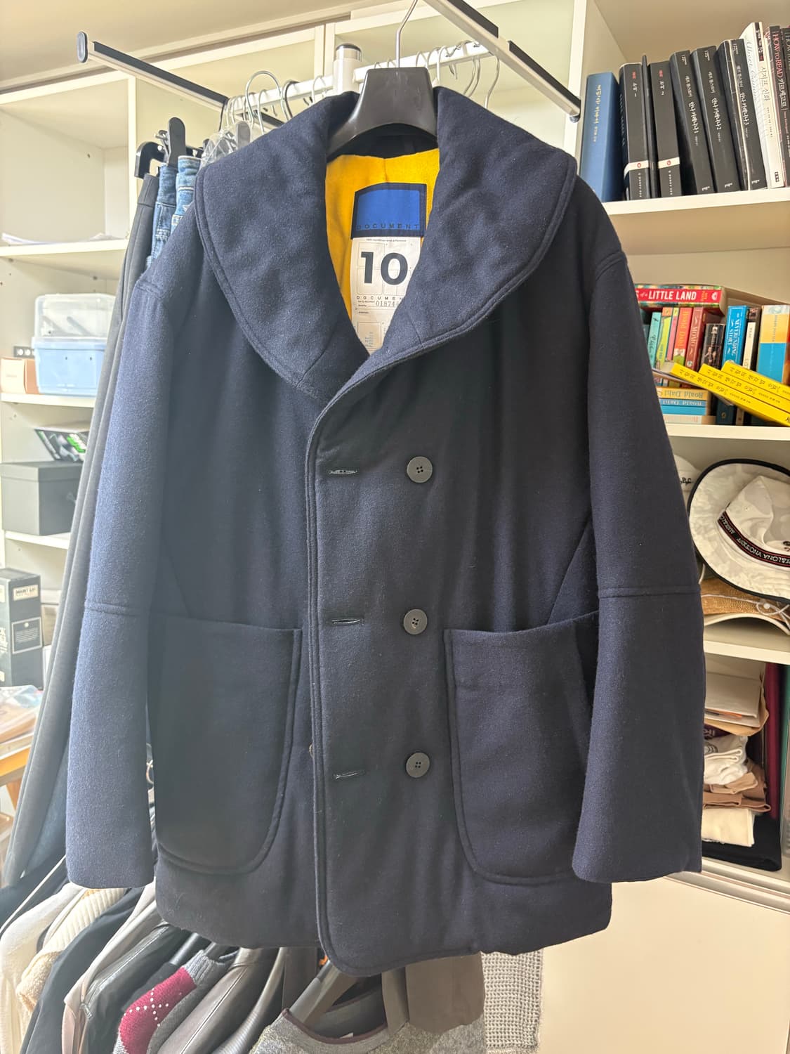 도큐먼트 document 라이트 울 패디드 피코트 상품이미지3