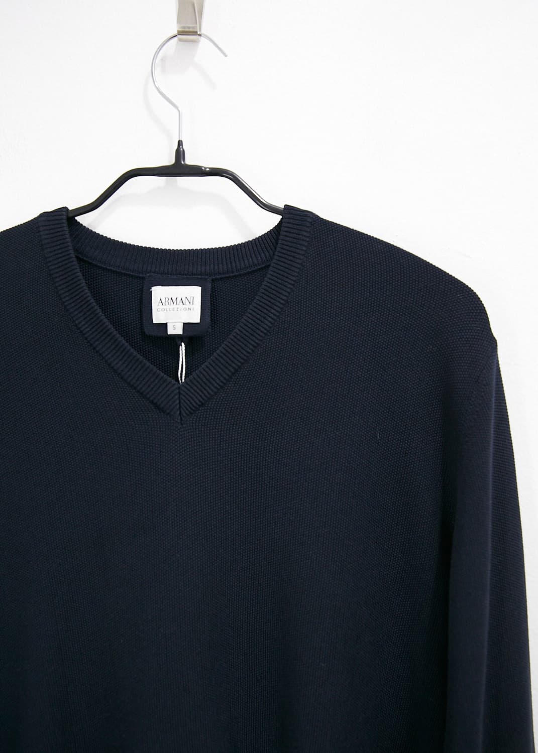 Armani Collezioni V-neck Cotton Sweater 상품이미지2