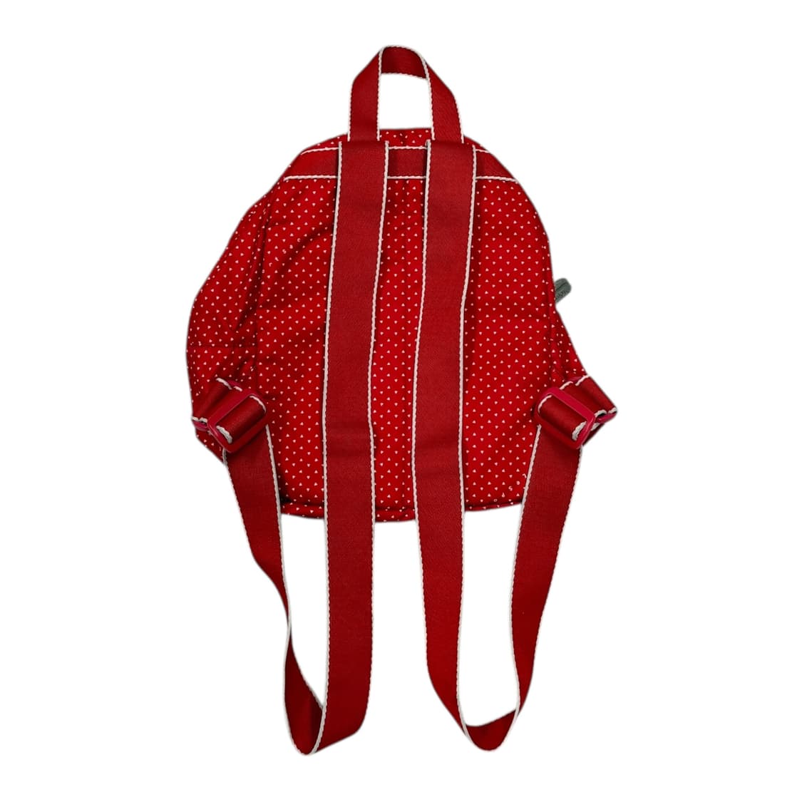 레스포삭 빈티지 보석 도트 패턴 미니 백팩 가방 레드 상품이미지3