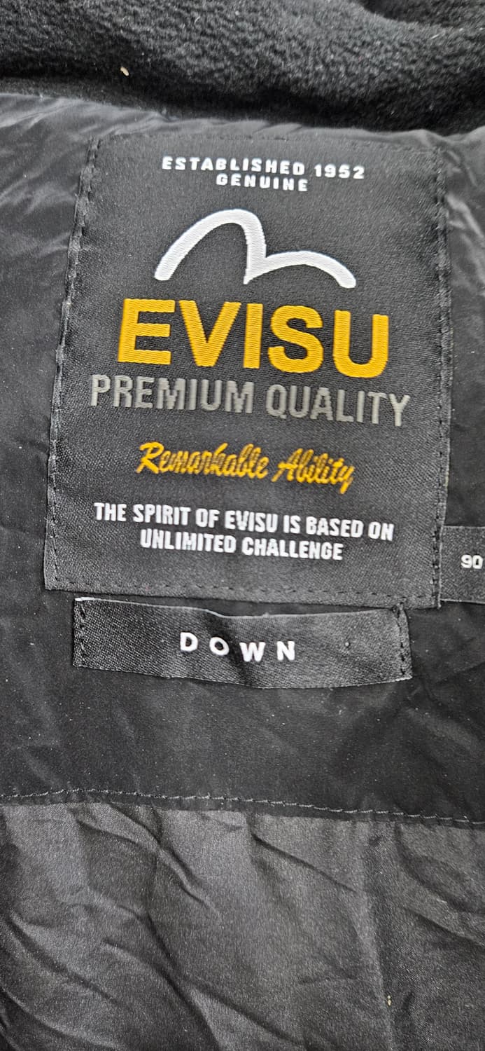 (남녀공용)에비수 레귤러핏 등판 그래피티 덕다운 점퍼 S 상품이미지4