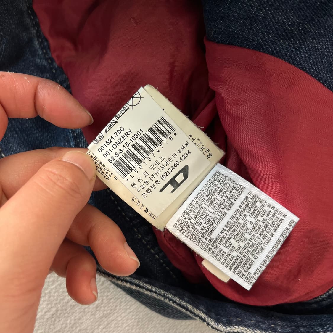 W 90 디젤 올드스쿨 스타일 웨스턴 데님 자켓 상품이미지8