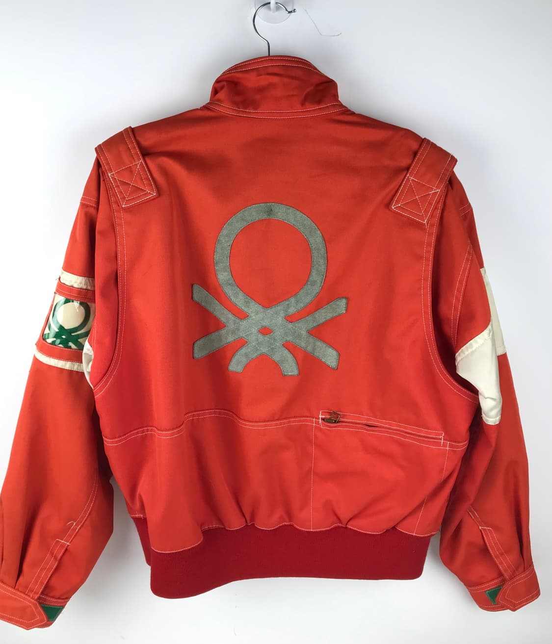 90s 베네통 레이싱 자켓 ma-1 항공점퍼 바이커 f1 오렌지 빈티지 상품이미지3
