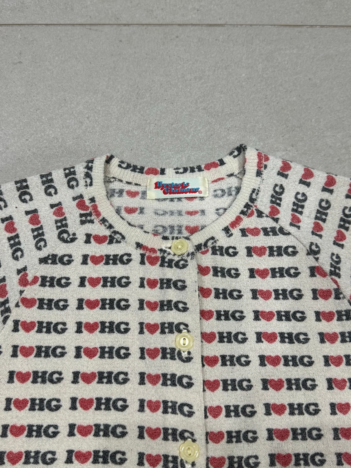 히스테릭 글래머 아카이브 i<3hg 아이코닉 패턴 가디건 자켓 상품이미지2