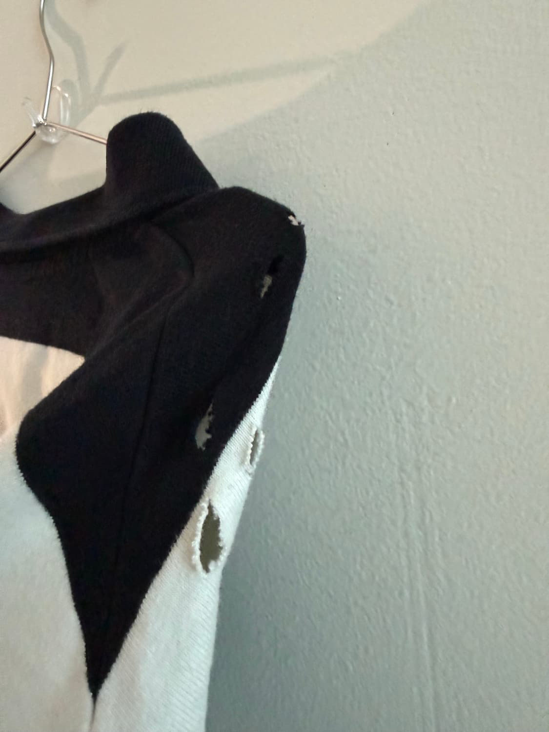 빈티지 디스트레스드  데미지 단가라 긴팔 상품이미지10