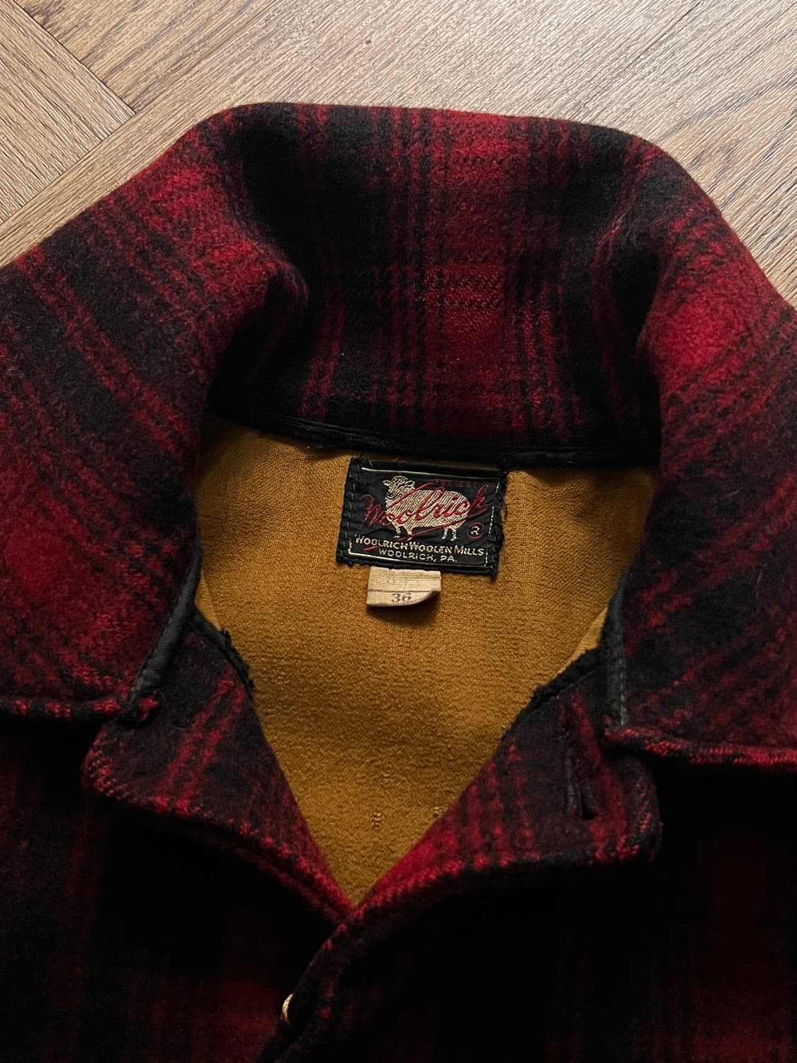 [M]50's 울리치 USA 오리지널 매키노 울 헌팅 자켓 상품이미지2