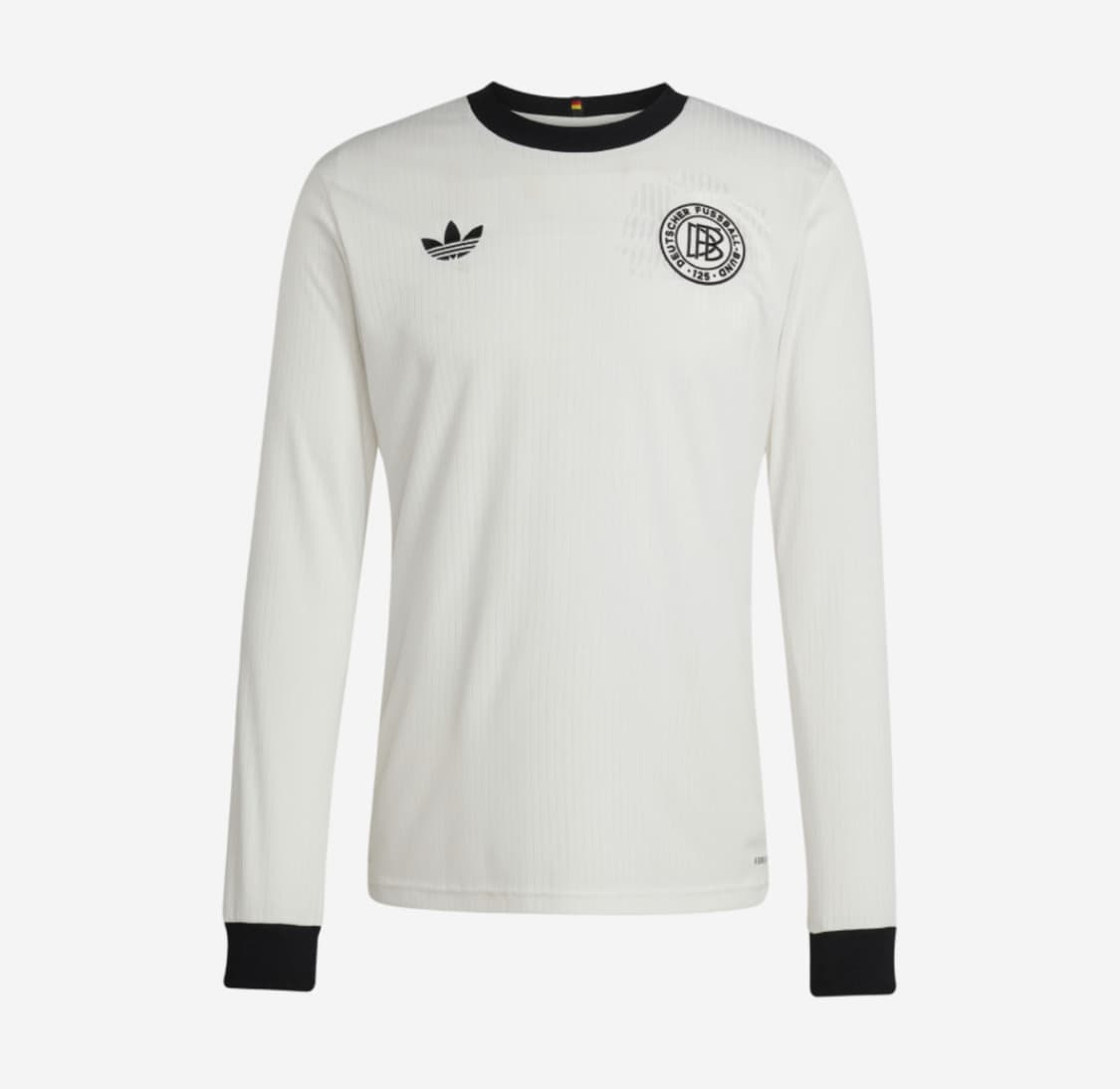 아디다스 독일 125주년 롱슬리브 저지 클라우드 화이트 블랙 L 상품이미지1