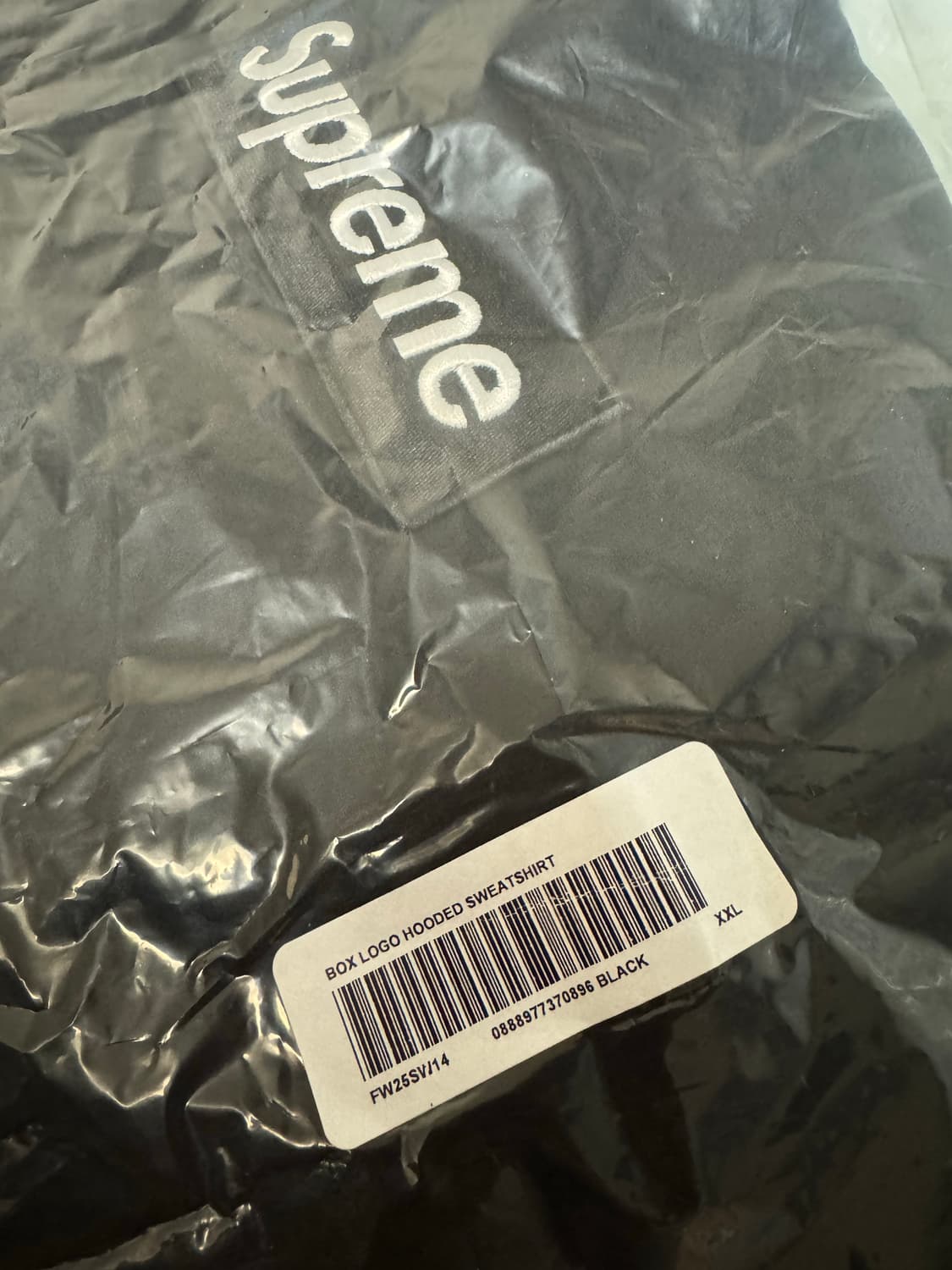 [XXL] 슈프림 박스 로고 블랙 후드티 25fw 상품이미지3