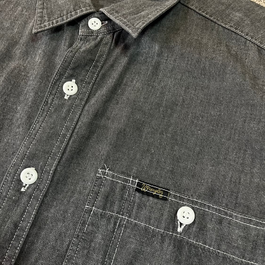 랭글러 데님 반팔 셔츠 상품이미지2