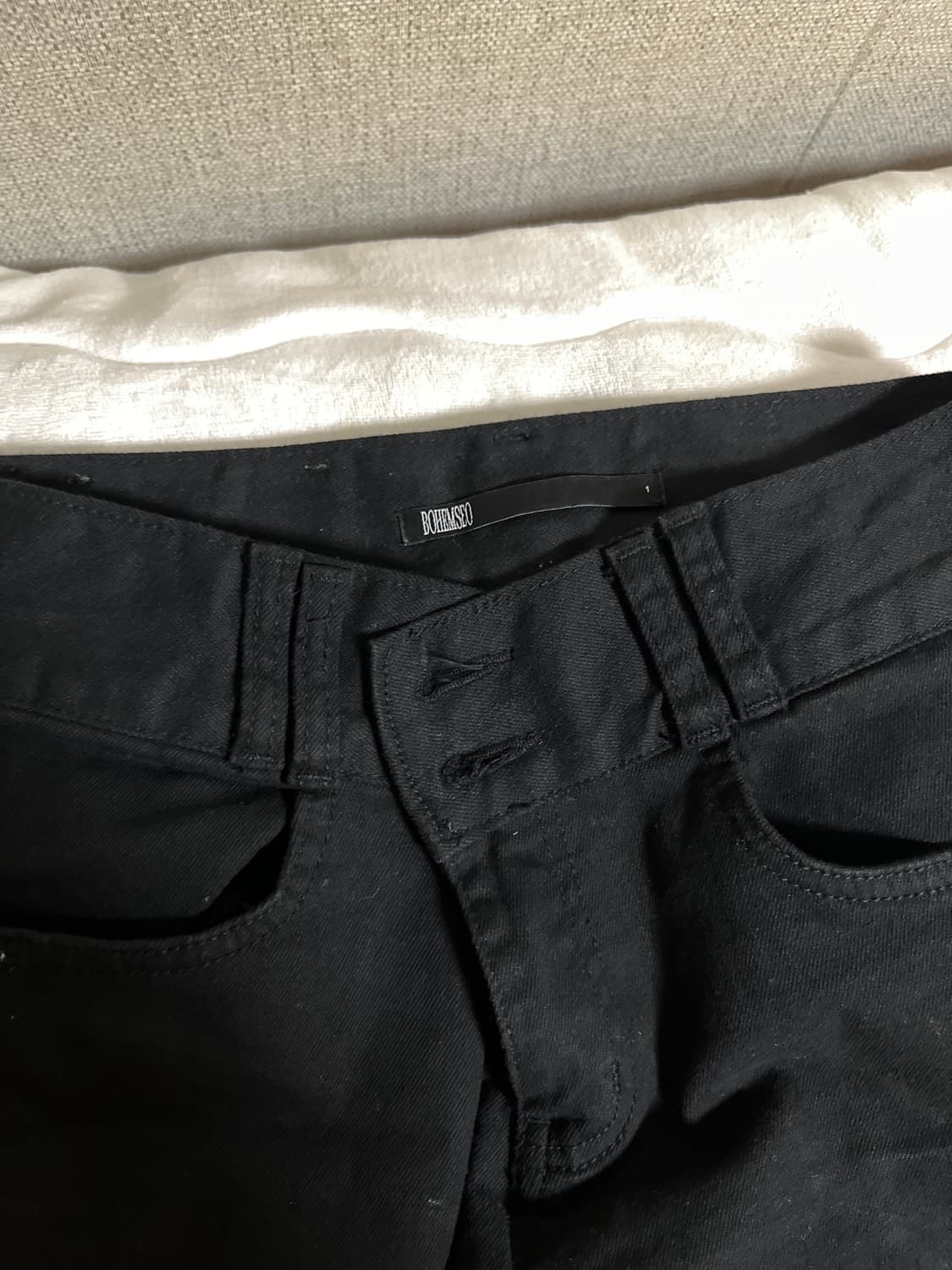 보헤미안 서울 투버튼 부츠컷 팬츠 1사이즈 상품이미지4