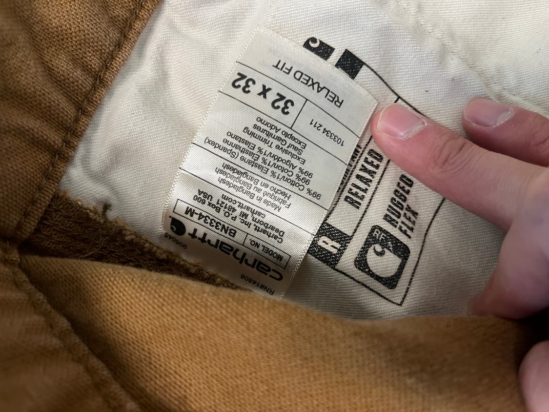 칼하트 더블니 팬츠 32 상품이미지4