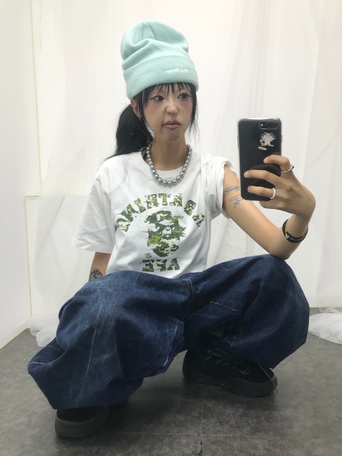 BAPE Multi Pixel Camo College T-Shirt  상품이미지8