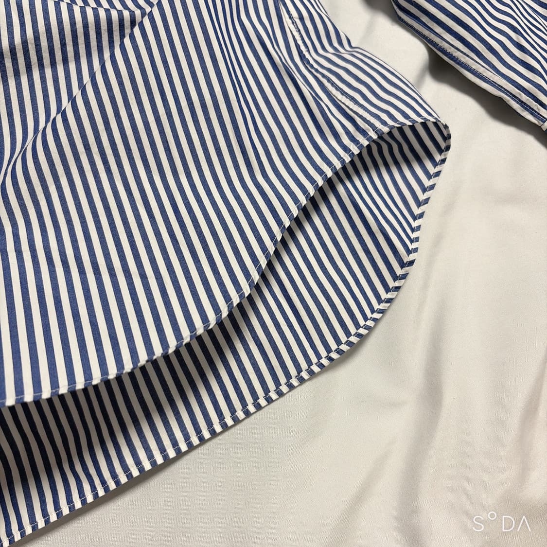 꼼데가르송 플레이 스트라이프 셔츠 M 블루 상품이미지6