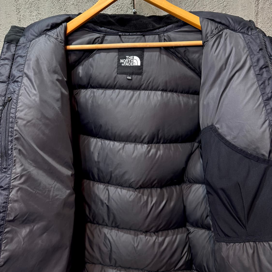 노스페이스 700 하이벤트 구스다운 블랙 패딩 (L)  상품이미지6