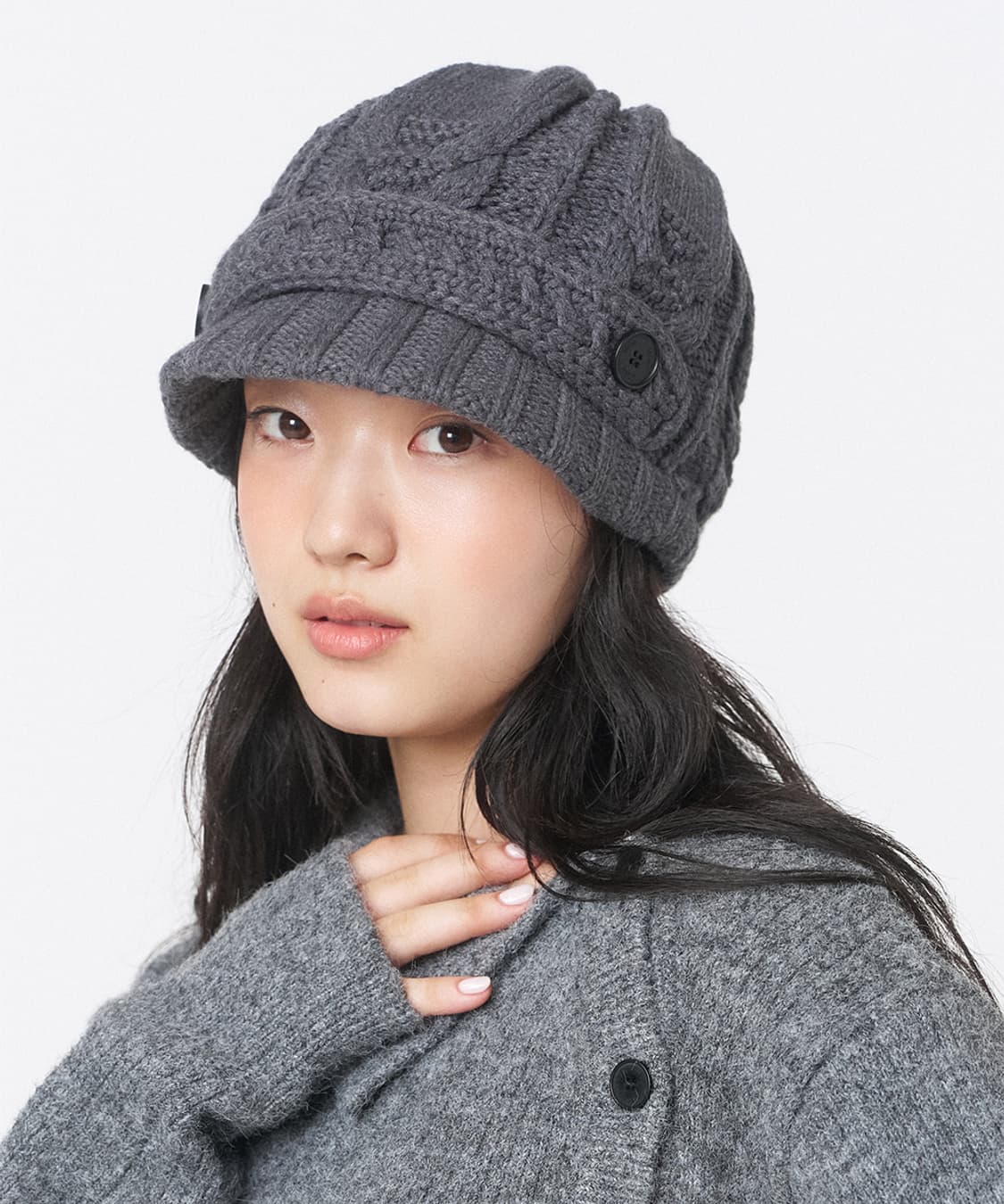 miseki seoul beret knit grey 상품이미지1