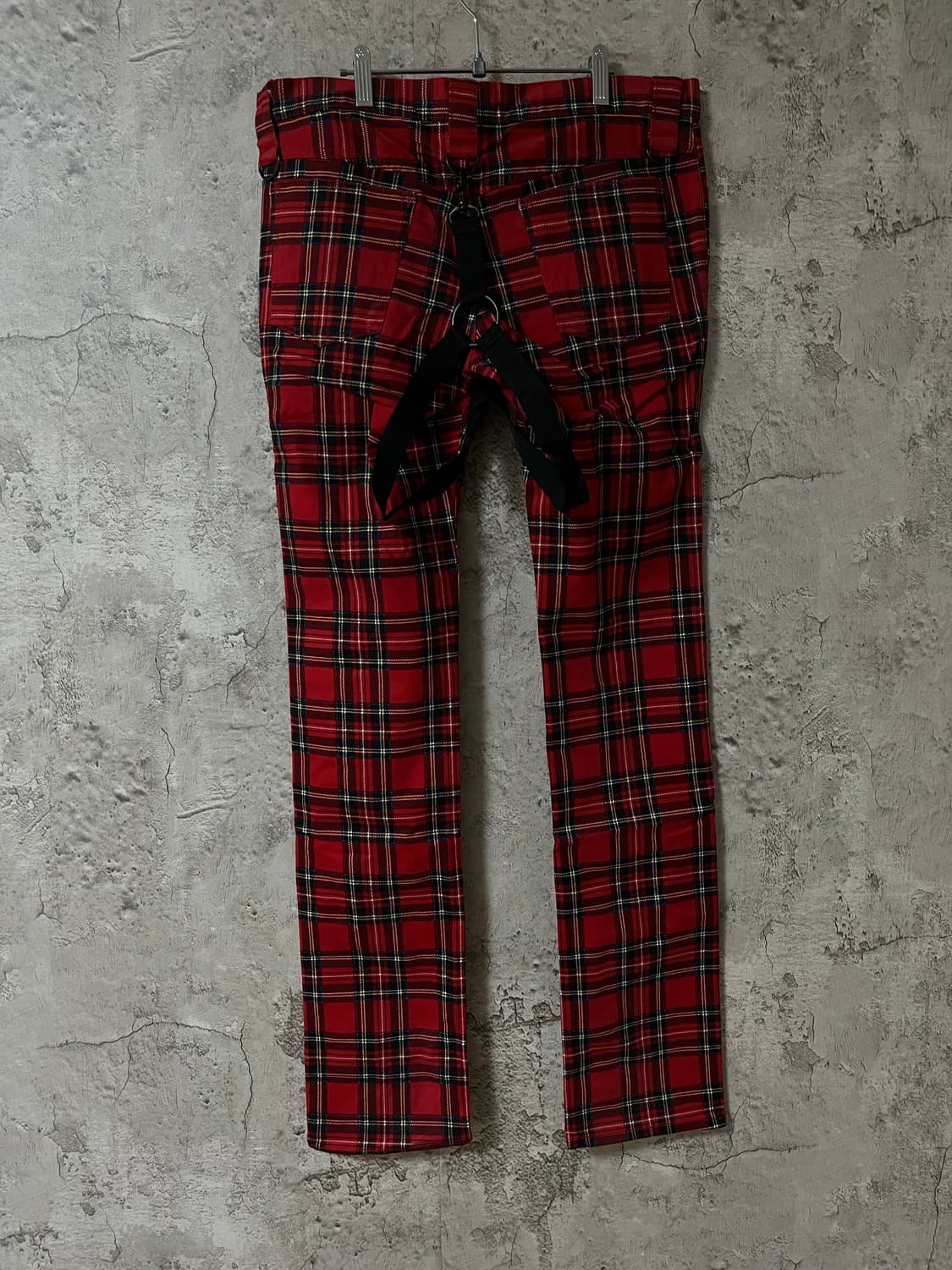 넘버나인 아카이브 본디지 플레이드 체크바지 상품이미지5