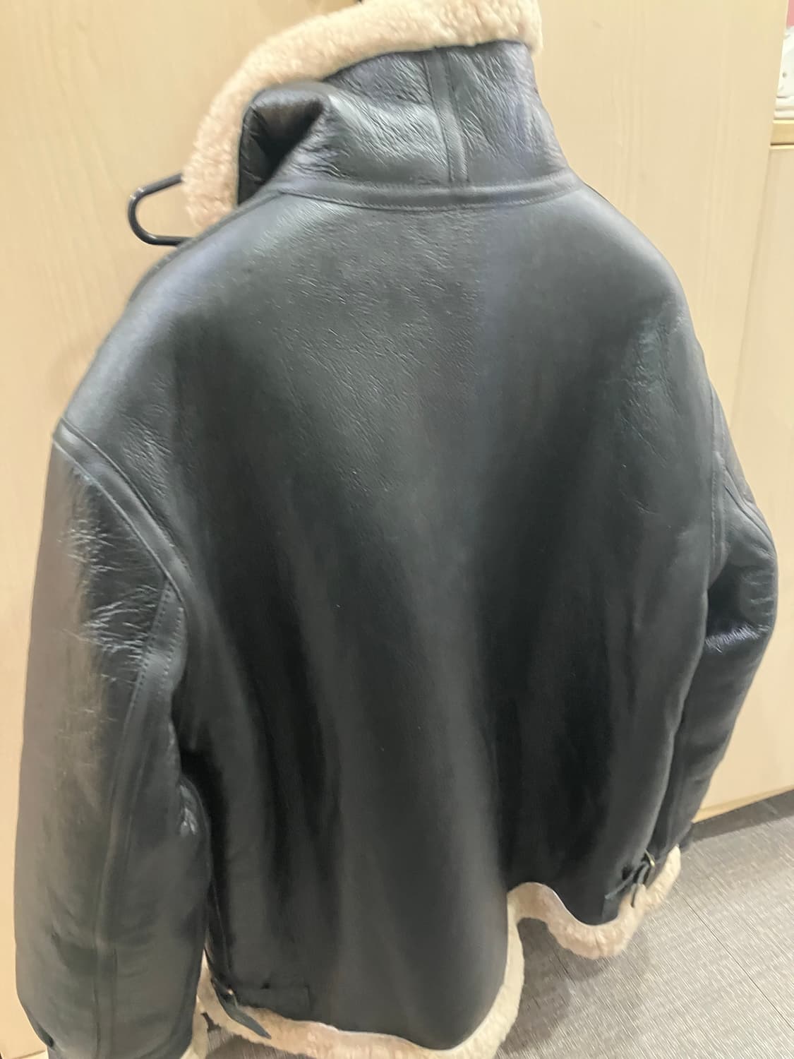 리얼가죽 레더 무스탕 L 새상품 상품이미지2
