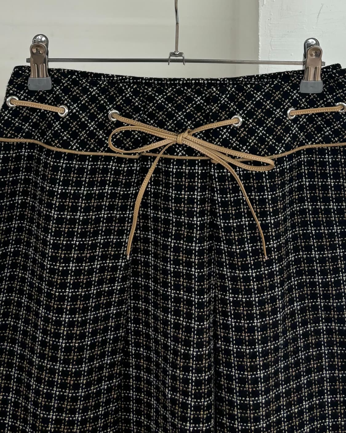 꾸레쥬 텍스처 니트 미니 스커트 상품이미지2