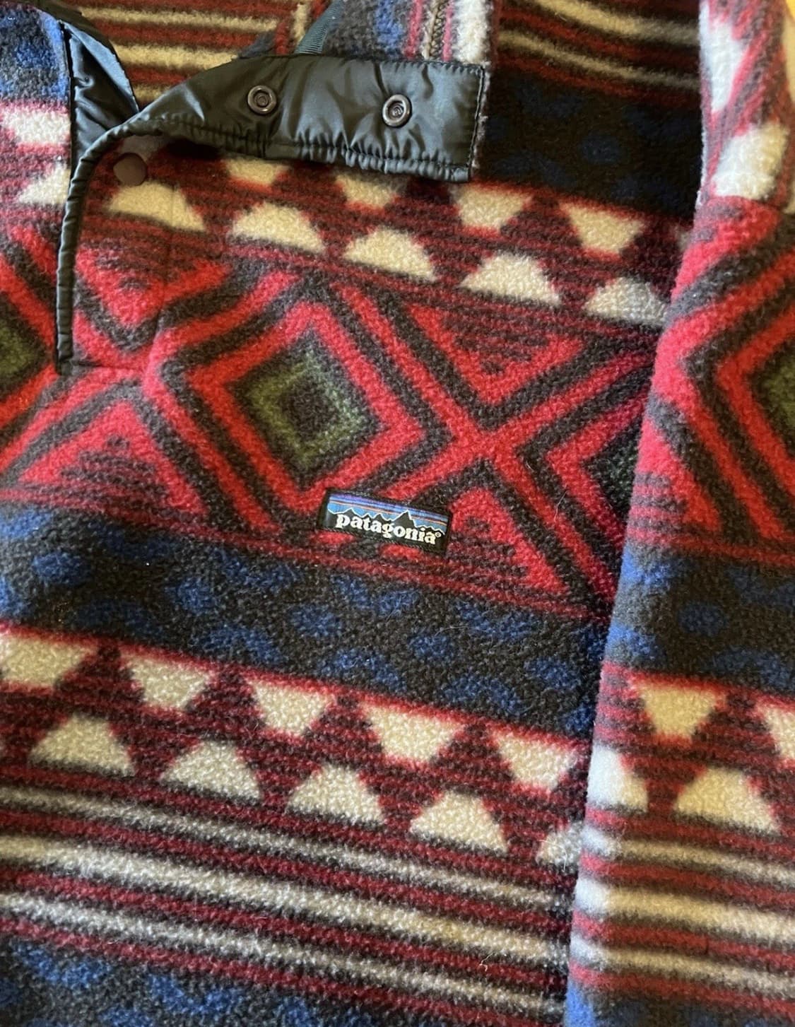 96FW 파타고니아 신칠라 스냅-T 네이비/버건디 USA 상품이미지3