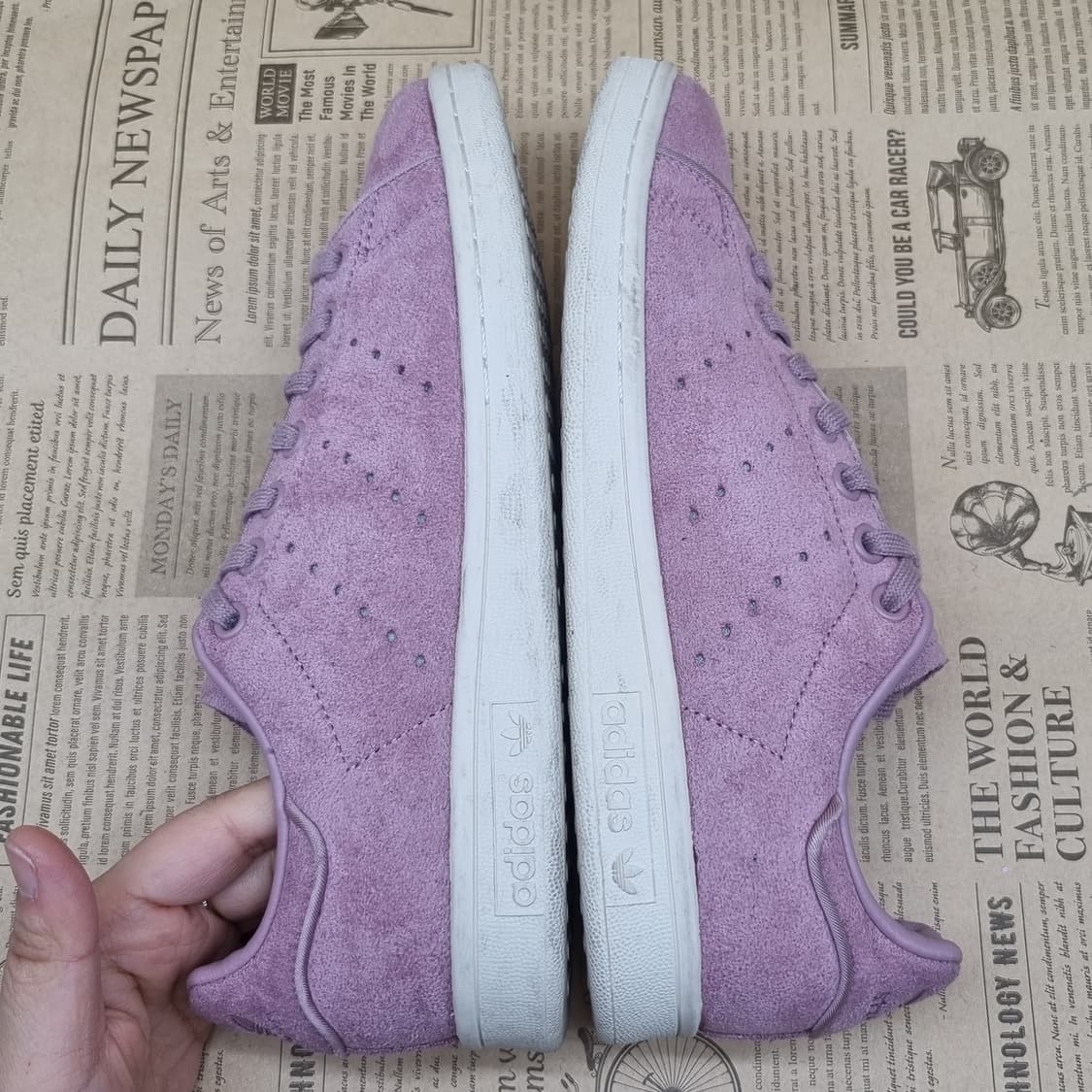 아디다스 스탠 스미스 퍼플 스웨이드245 상품이미지5