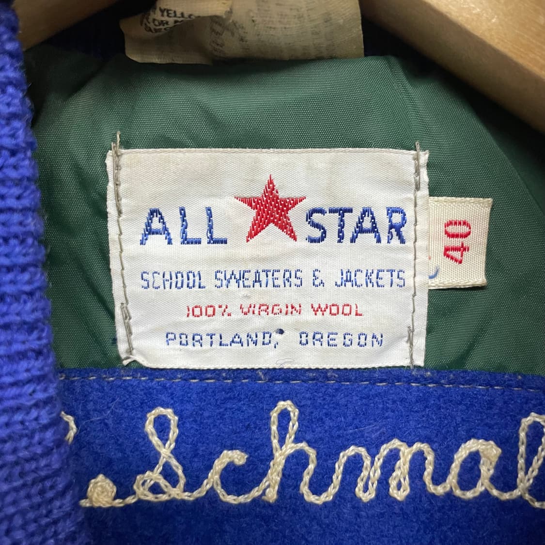 Usa vintage 울 바시티 자켓 상품이미지6