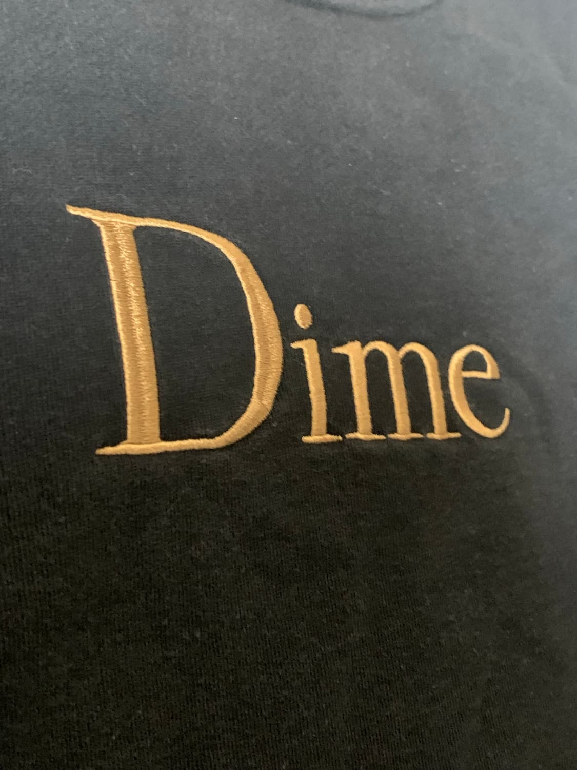 [L]다임(Dime) 클래식 엠브로이더드 크루넥 맨투맨 블랙 no 상품이미지2