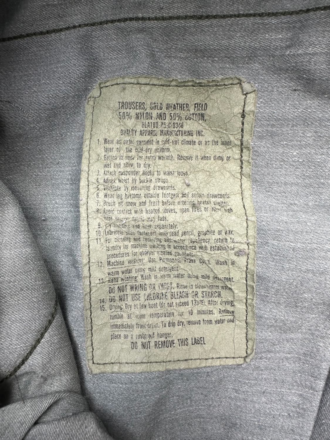 빈티지 80s m65 우드랜드 필드 팬츠 상품이미지5