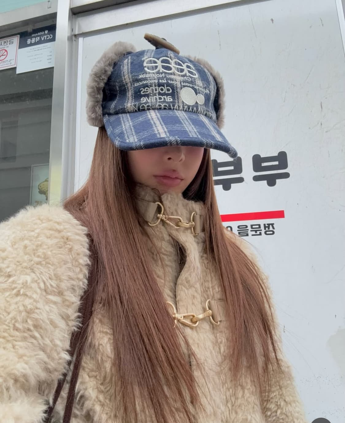 (새상품) 에이이에이이 웹 로고 트루퍼 캡 네이비 상품이미지1